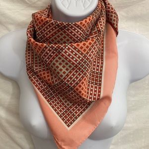 Vintage Scarf Pink/red/beige/white/coral